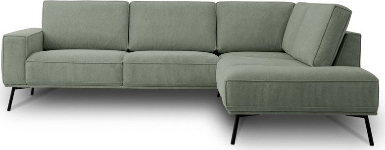 Zelená žinylková rohová pohovka (pravý roh/do L) Amsterdam – Scandic Scandic