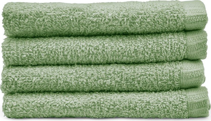 Zelené rychleschnoucí/froté bavlněné ručníky v sadě 4 ks 30x30 cm Quick Dry – Catherine Lansfield Catherine Lansfield