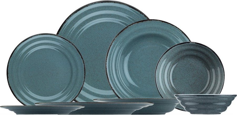 24dílná sada tykrysového porcelánového nádobí Kütahya Porselen Basis Kütahya Porselen