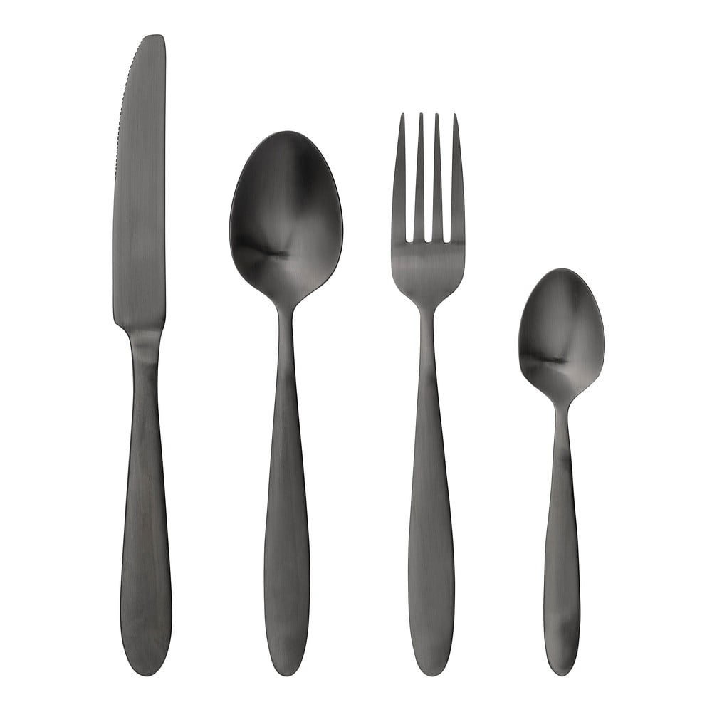 4dílný set příborů v černé barvě Bloomingville Cutlery Eleganza Bloomingville