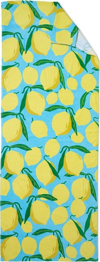 Bavlněná plážová osuška 92x180 cm Lemons Lounger – Catherine Lansfield Catherine Lansfield