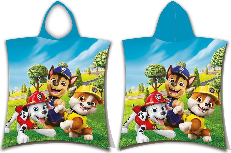 Bavlněné dětské pončo velikost 3-8 let Paw Patrol – Jerry Fabrics Jerry Fabrics