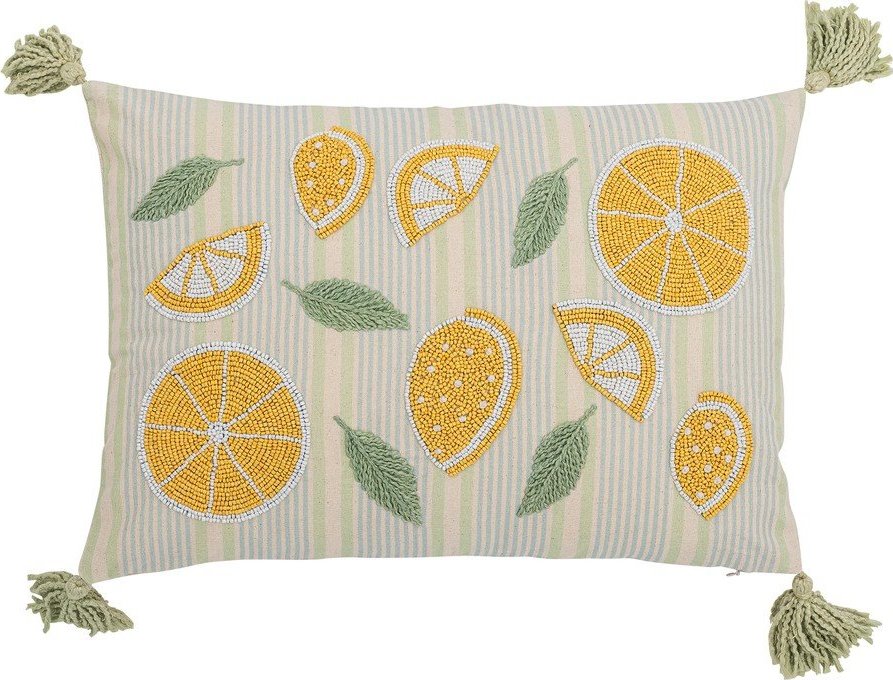 Bavlněný dekorační polštář 35x50 cm Lemon – Bloomingville Bloomingville