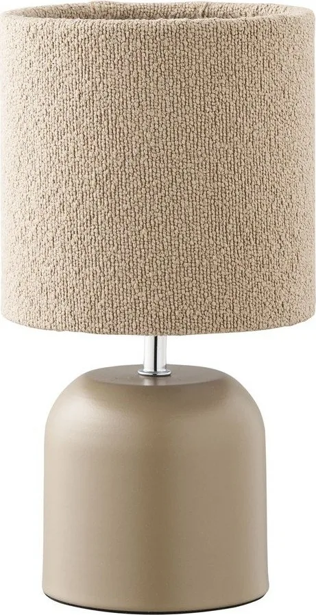 Béžová kovová stolní lampa s textilním stínidlem (výška 24 cm) Morley – House Nordic