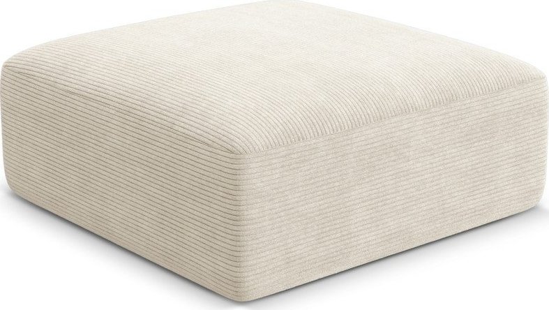 Béžová manšestrová podnožka Campi – Cosmopolitan Design Cosmopolitan design