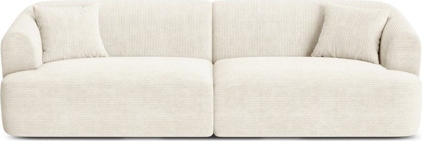 Béžová manšestrová pohovka 255 cm Campi – Cosmopolitan Design Cosmopolitan design