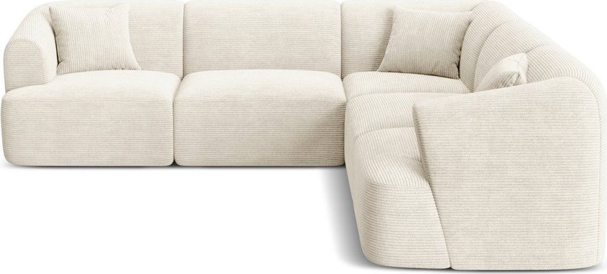 Béžová manšestrová rohová pohovka Campi – Cosmopolitan Design Cosmopolitan design