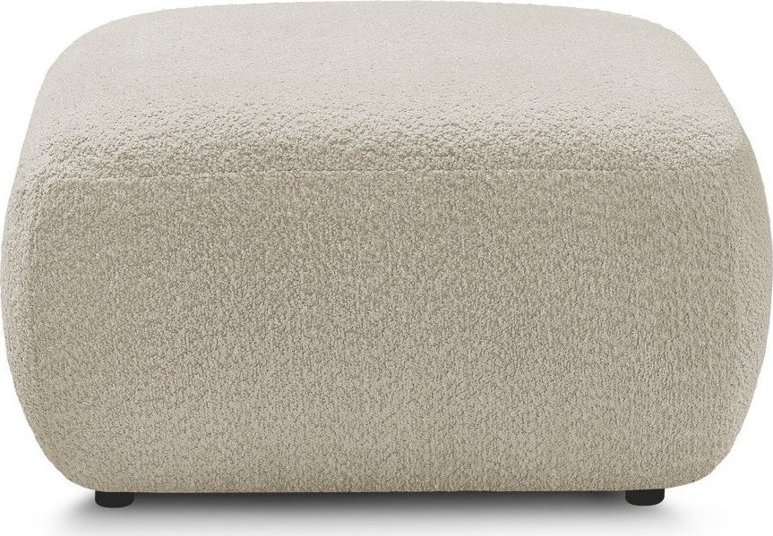 Béžová podnožka z textilie bouclé Montaigne – Bobochic Paris Bobochic Paris