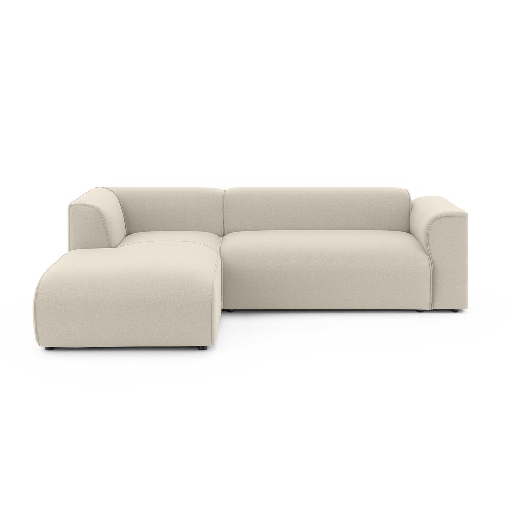 Béžová rohová pohovka (levý roh/s lenoškou) Merid – Ropez Ropez