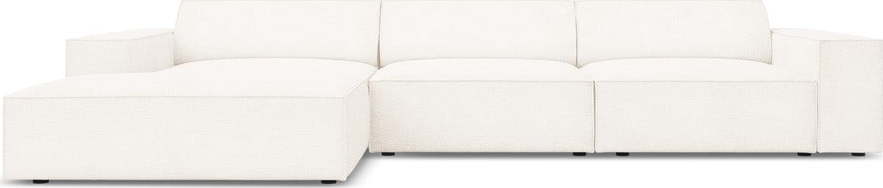 Béžová rohová pohovka z textilie bouclé (levý roh) Jodie – Micadoni Home Micadoni