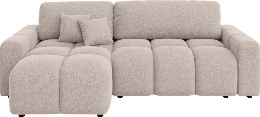 Béžová rozkládací/s úložným prostorem rohová pohovka Luki - II. jakost – Ropez Ropez