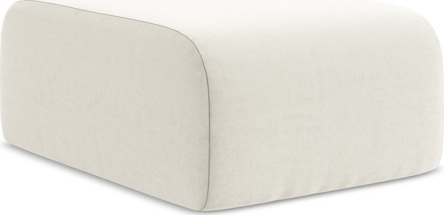 Béžová sametová podnožka Lani – Makamii Makamii