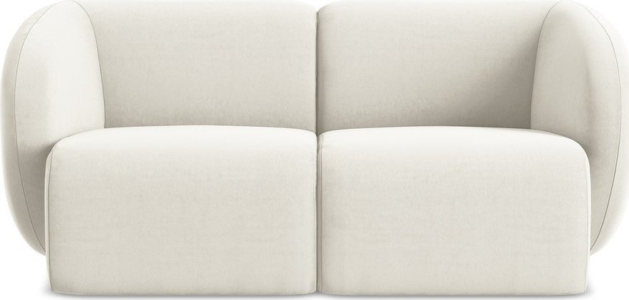 Béžová sametová pohovka 174 cm Lani – Makamii Makamii