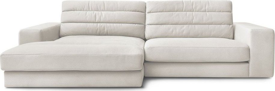 Béžová sametová rohová pohovka (levý roh/s lenoškou) Sierra – Bobochic Paris Bobochic Paris