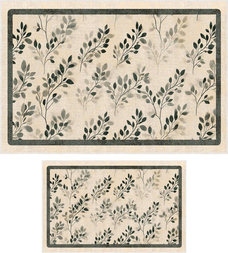 Béžové koupelnové předložky v sadě 2 ks 60x100 cm – Foutastic Foutastic