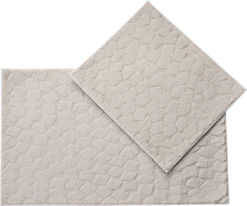 Béžové koupelnové předložky v sadě 2 ks 60x100 cm Rabbit – Foutastic Foutastic