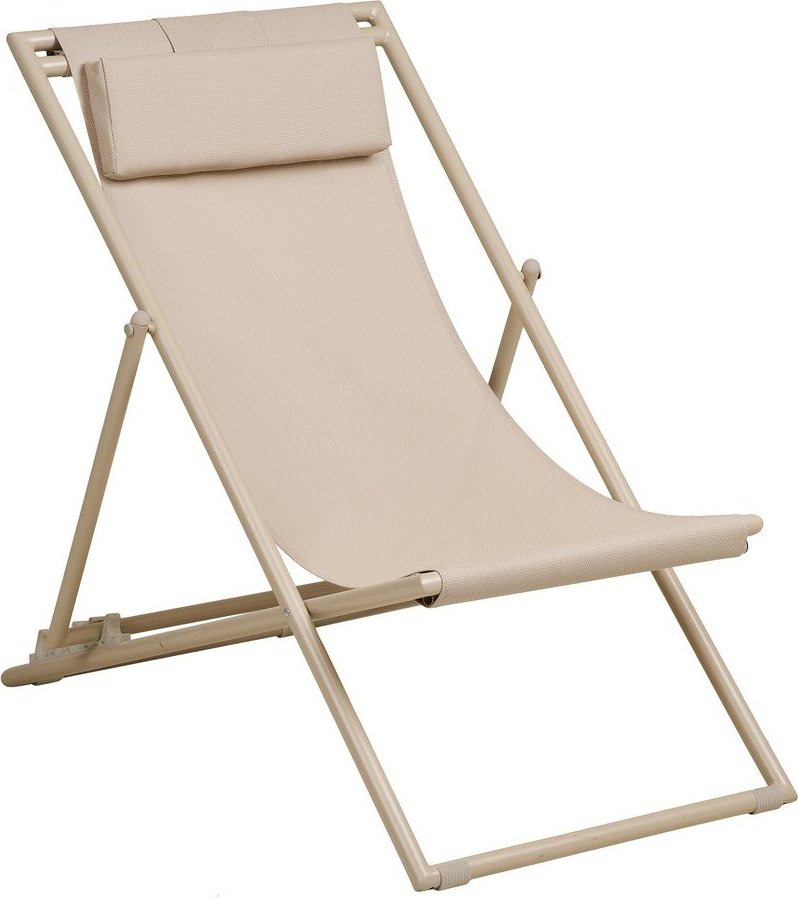 Béžové kovové zahradní lehátko Curtis – House Nordic House Nordic