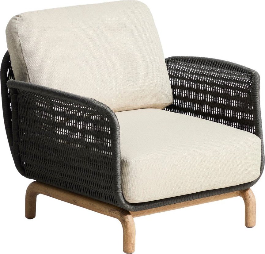 Béžové polstrované zahradní křeslo Alipa – Kave Home Kave Home