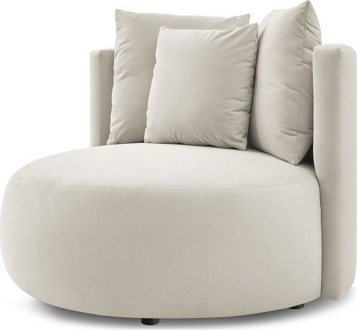 Béžové sametové křeslo Cesar – Bobochic Paris Bobochic Paris