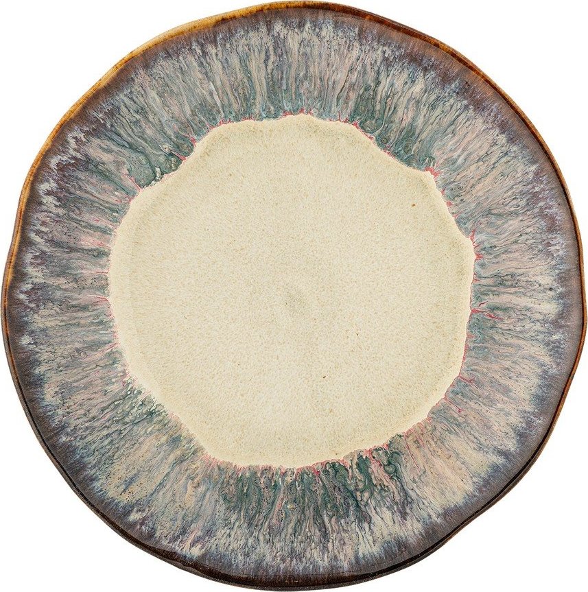 Béžový dezertní talíř z kameniny ø 16