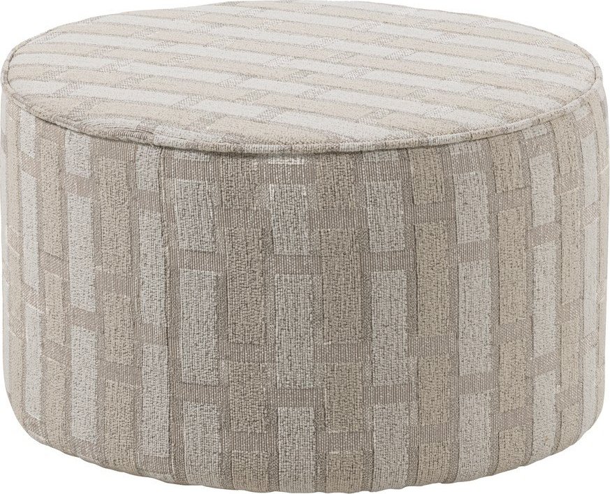 Béžový žinylkový taburet Sarli – WOOOD WOOOD