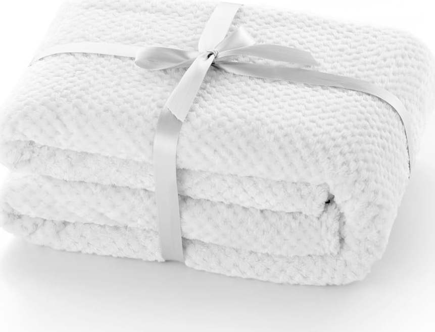 Bílá deka z mikrovlákna DecoKing Henry