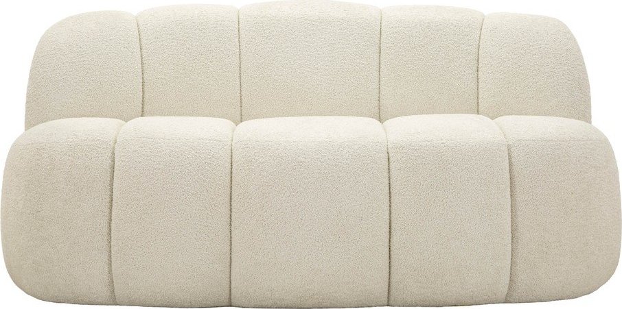 Bílá pohovka z textilie bouclé 145 cm Ball – Mauro Ferretti Mauro Ferretti