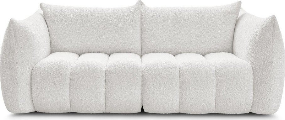 Bílá pohovka z textilie bouclé 234 cm Azra – Bobochic Paris Bobochic Paris