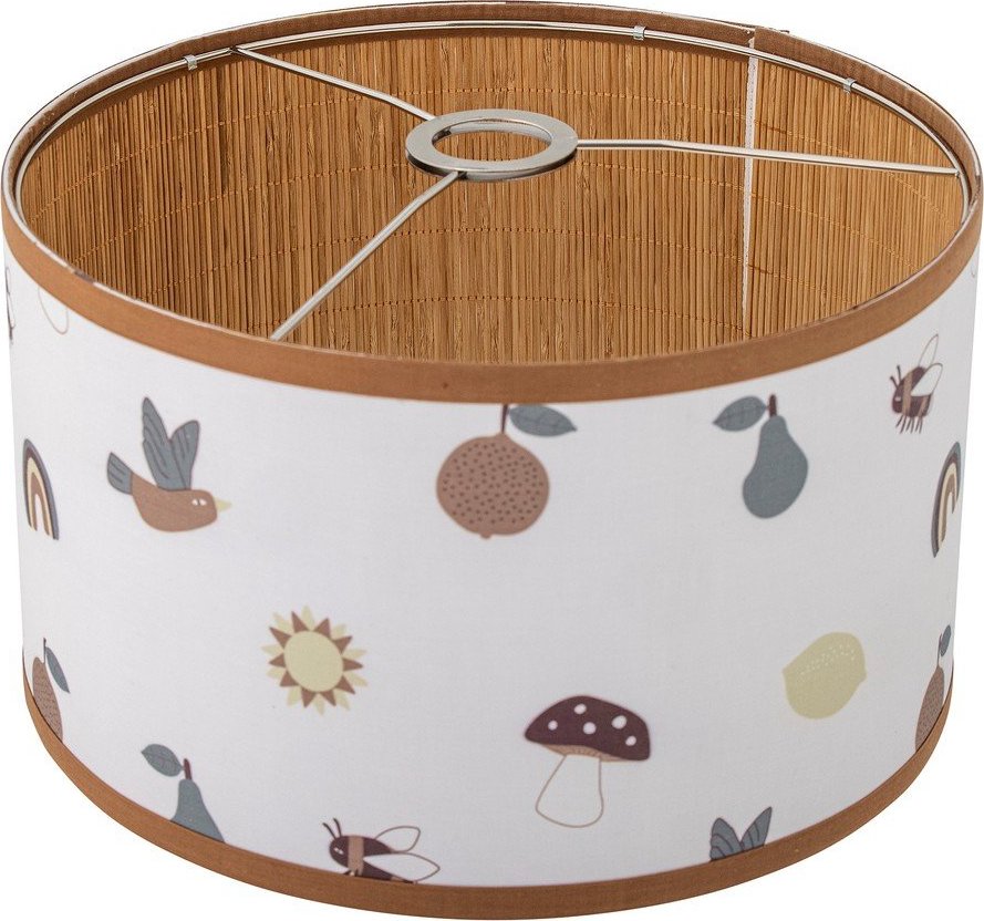 Bílé/hnědé dětské stínidlo s textilním stínidlem ø 34 cm Agnes – Bloomingville Mini Bloomingville Mini