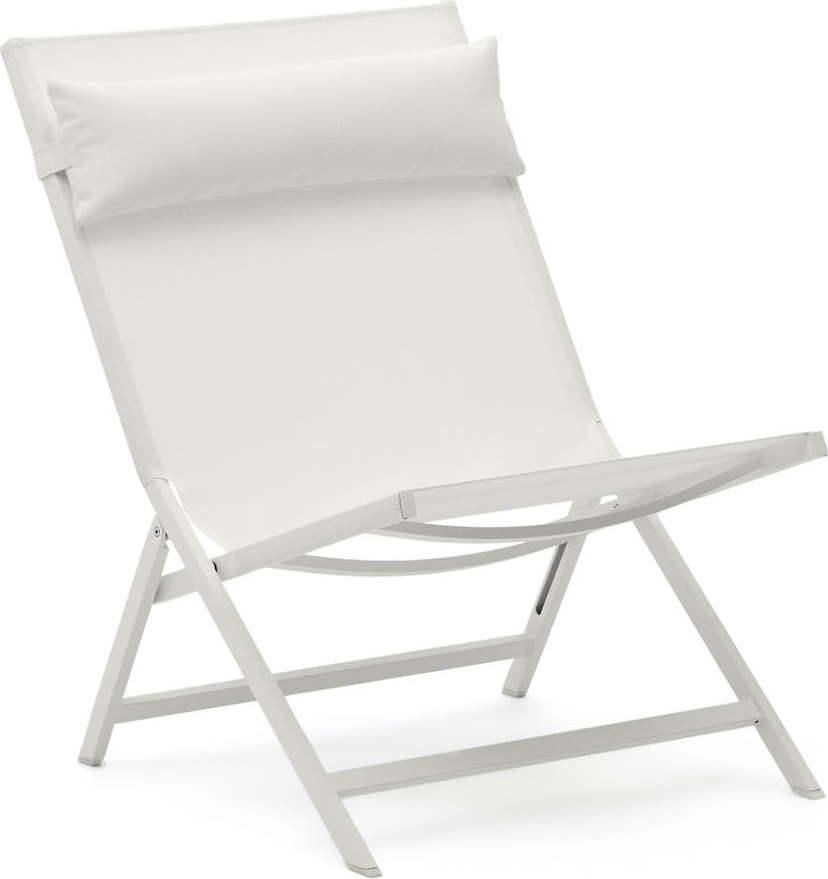 Bílé kovové zahradní křeslo Canutells – Kave Home Kave Home