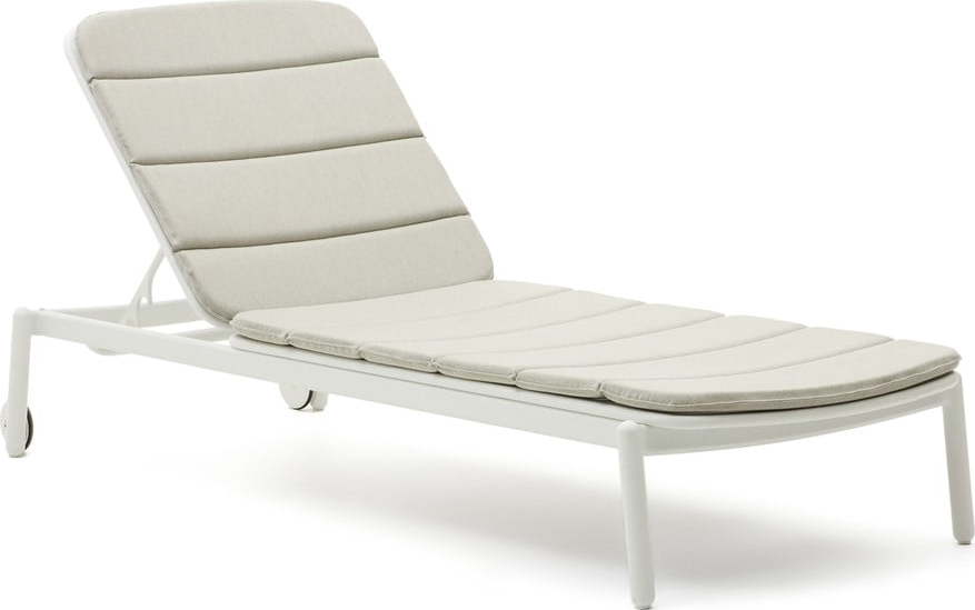 Bílé kovové zahradní lehátko Marcona – Kave Home Kave Home