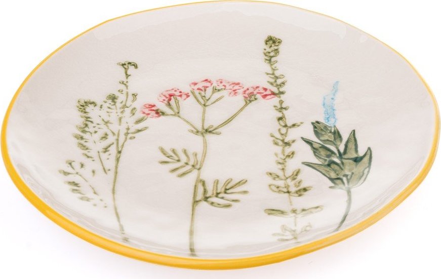 Bílý dezertní porcelánový talíř ø 21 cm Flower Garden – Dakls Dakls