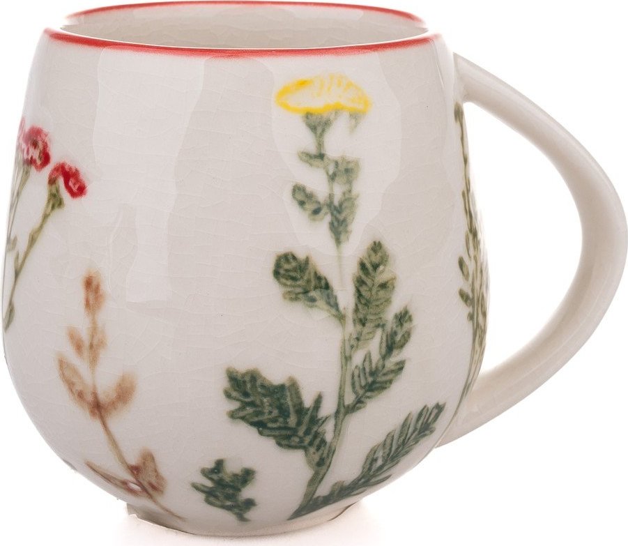Bílý porcelánový hrnek 240 ml Flower Garden – Dakls Dakls
