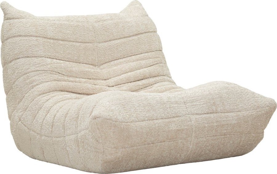 Bílý sedací vak z textilie bouclé Mask – Mauro Ferretti Mauro Ferretti