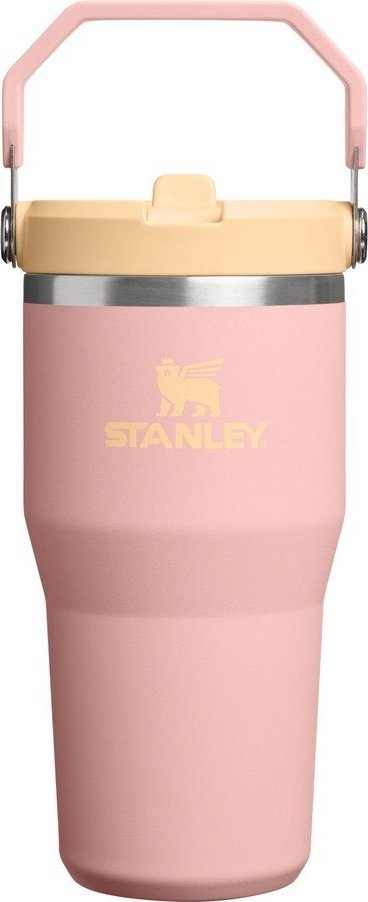 Broskvová termoska z nerezové oceli 600 ml IceFlow™ Flip Straw 2.0 Tumbler Peach Rose – Stanley Stanley