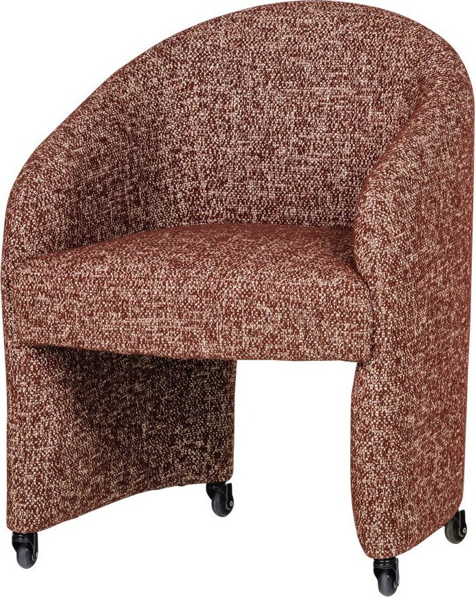 Čalouněná kancelářská židle v terakotové barvě Cordo – WOOOD WOOOD