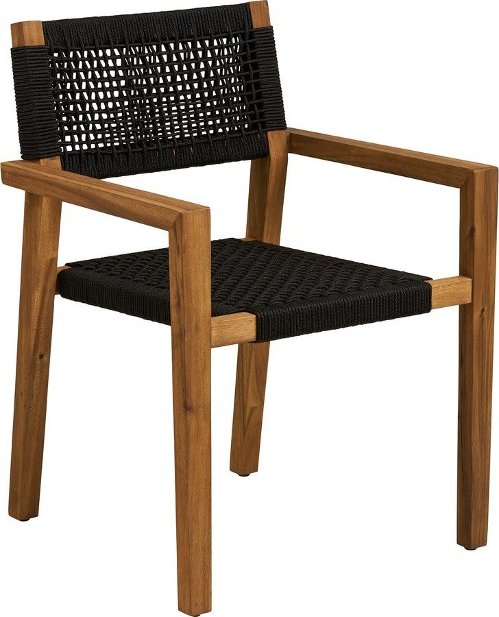 Černá dřevěná zahradní židle Anzio – House Nordic House Nordic