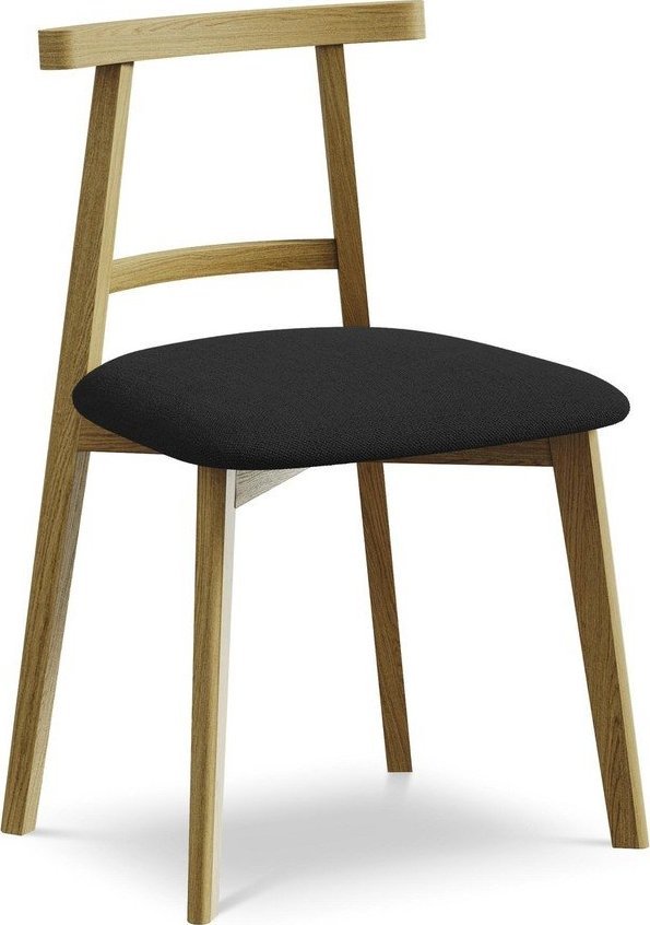 Černá jídelní židle z masivního dřeva Ohelo – Makamii Makamii