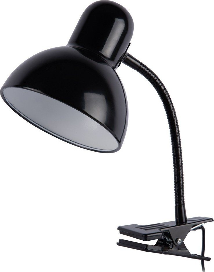 Černá kovová stolní lampa (výška 33