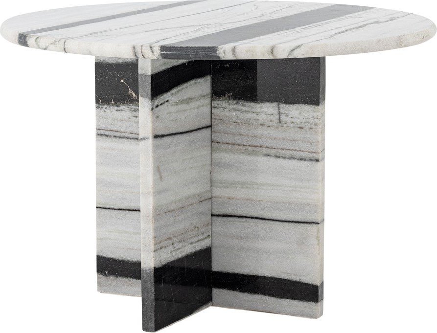 Černobílý mramorový kulatý konferenční stolek ø 61 cm Rosito – Bloomingville Bloomingville