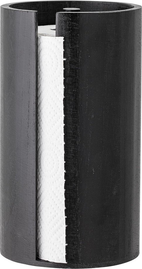 Černý dřevěný stojan na papírové utěrky ø 14