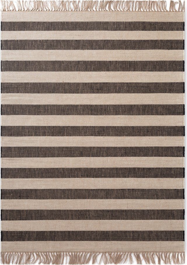 Černý/krémový oboustranný/ručně tkaný jutový koberec 120x170 cm Playa – Hanse Home Hanse Home