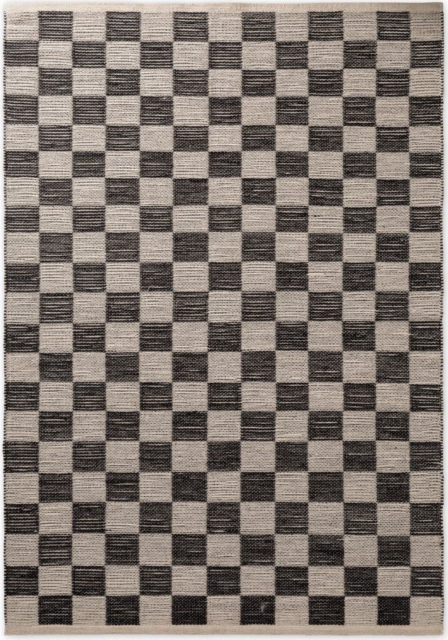 Černý/krémový oboustranný/ručně tkaný koberec s příměsí juty 120x170 cm Rex – Hanse Home Hanse Home