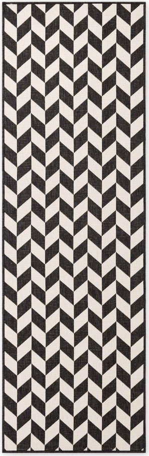 Černý/krémový vnitřní a venkovní běhoun 80x200 cm Haringey Terrick – Ted Baker Ted Baker