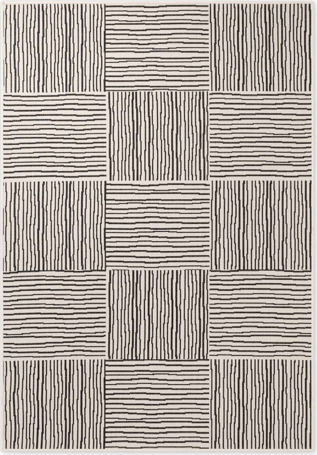 Černý/krémový vnitřní a venkovní koberec 120x170 cm Haringey Nightingale – Ted Baker Ted Baker