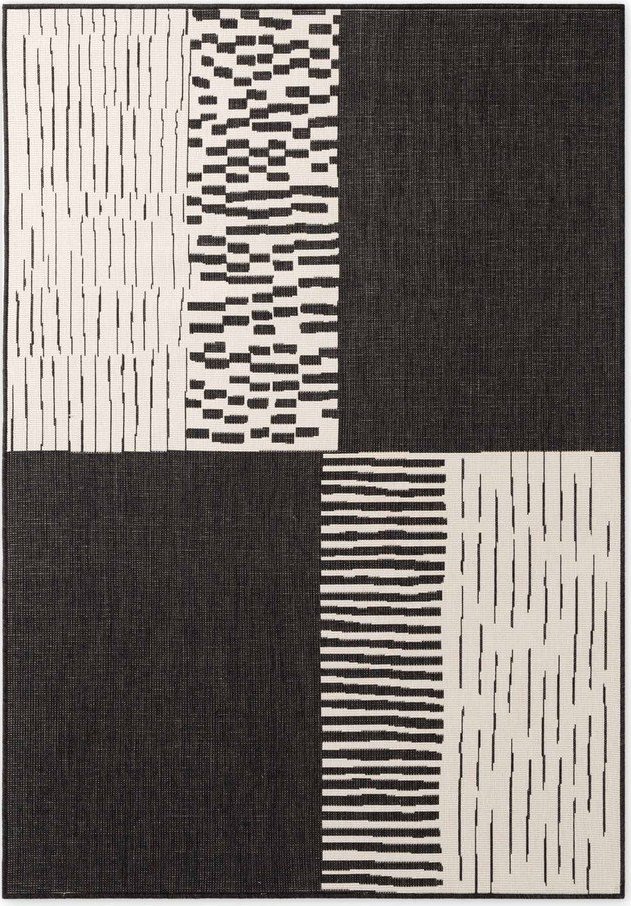 Černý/krémový vnitřní a venkovní koberec 160x230 cm Haringey Acacia – Ted Baker Ted Baker