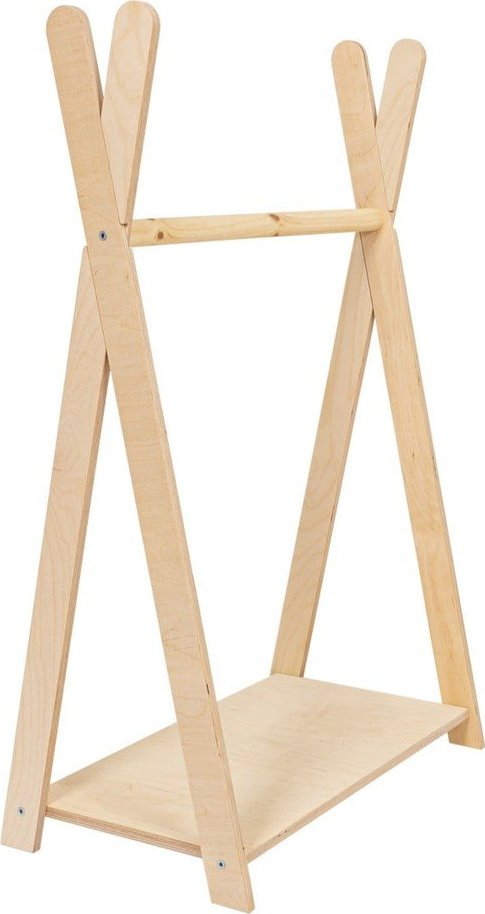 Dětský věšák v dekoru borovice v přírodní barvě 98x97 cm Montessori – Meowbaby MeowBaby