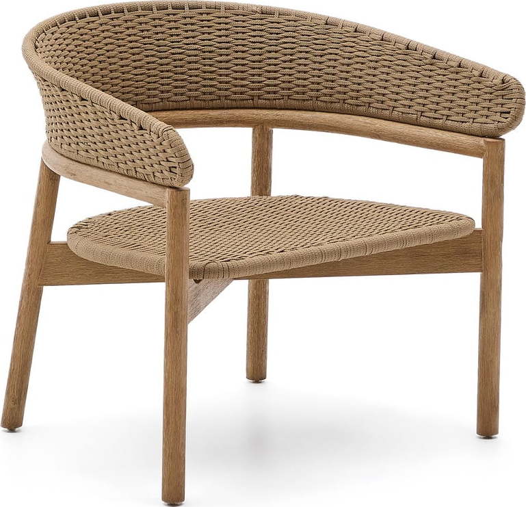 Dřevěné zahradní křeslo v přírodní barvě Arinella – Kave Home Kave Home