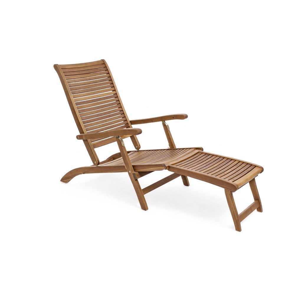 Dřevěné zahradní lehátko v přírodní barvě Noemi – Bizzotto Bizzotto
