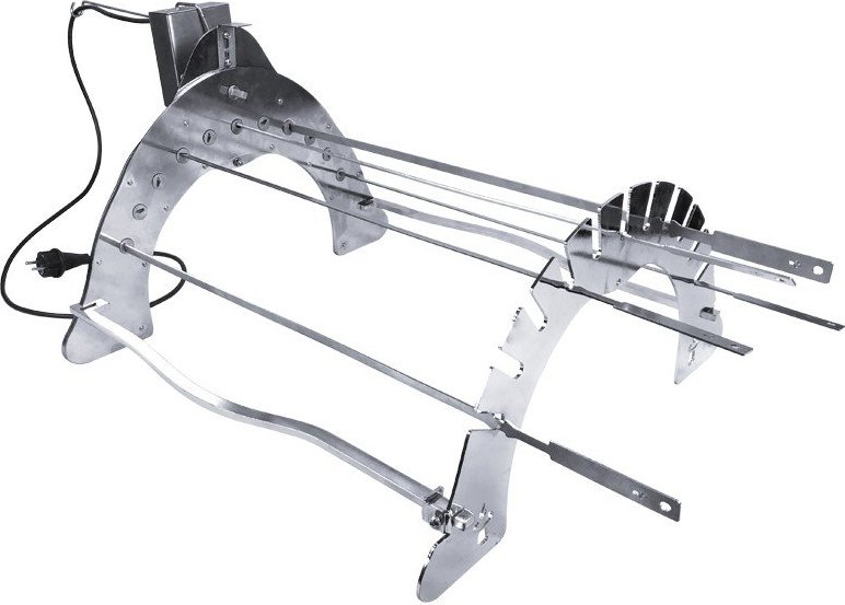 Grilovací stojan z pochromované oceli Rotisserie Set – Remundi Remundi